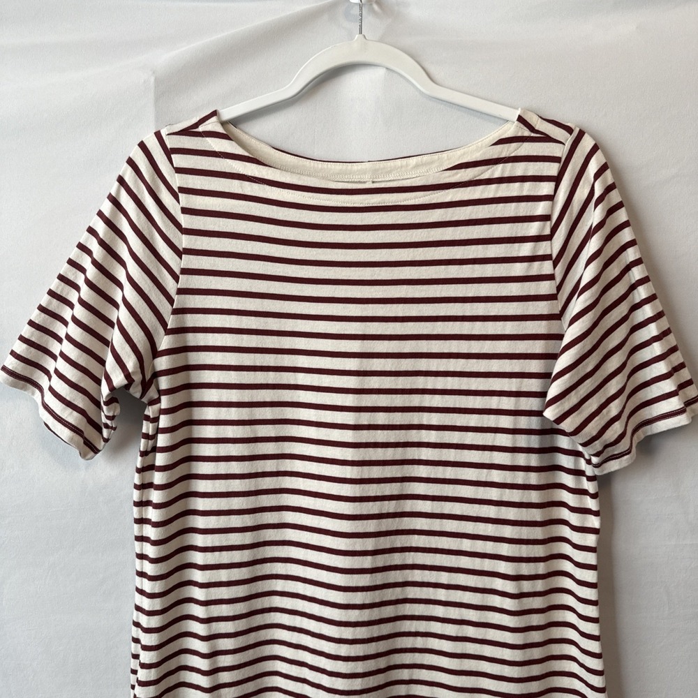 Universal Standard Belle Breton Red Striped Jersey Dress Women's XS 10-12 Cozy‎ - Picture 3 of 11
